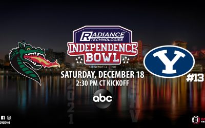 No. 13 BYU to Take the Field Against UAB in 45th Independence Bowl