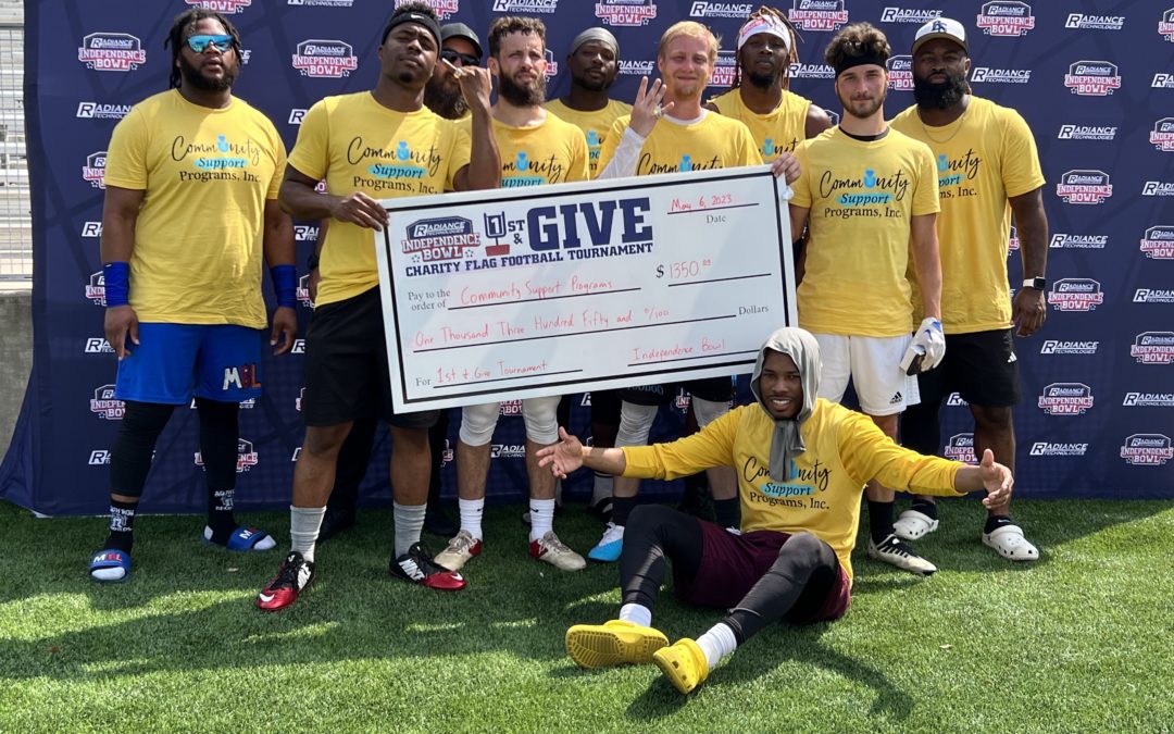 Independence Bowl’s 1st & Give Charity Flag Football Tournament Raises Nearly $4,000 for Local Non-Profits
