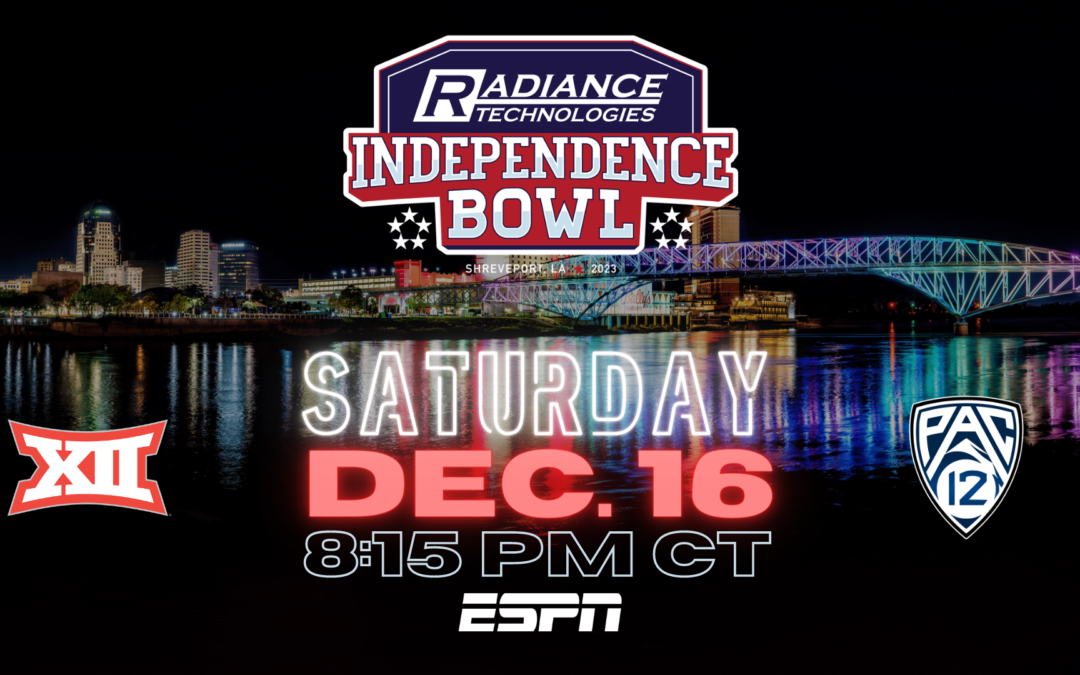 Primetime Kickoff on Saturday, December 16 for 2023 Radiance Technologies Independence Bowl