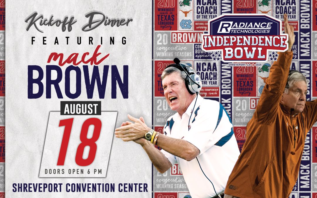 College Football Hall of Famer Mack Brown to be 2025 Independence Bowl Kickoff Dinner Speaker