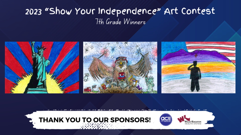 Winners of 2023 "Show Your Independence" Art Contest Announced