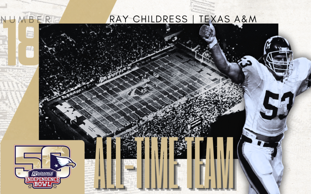 College Football Hall of Famer Ray Childress Named No. 18 Player on 50th Anniversary All-Time Team