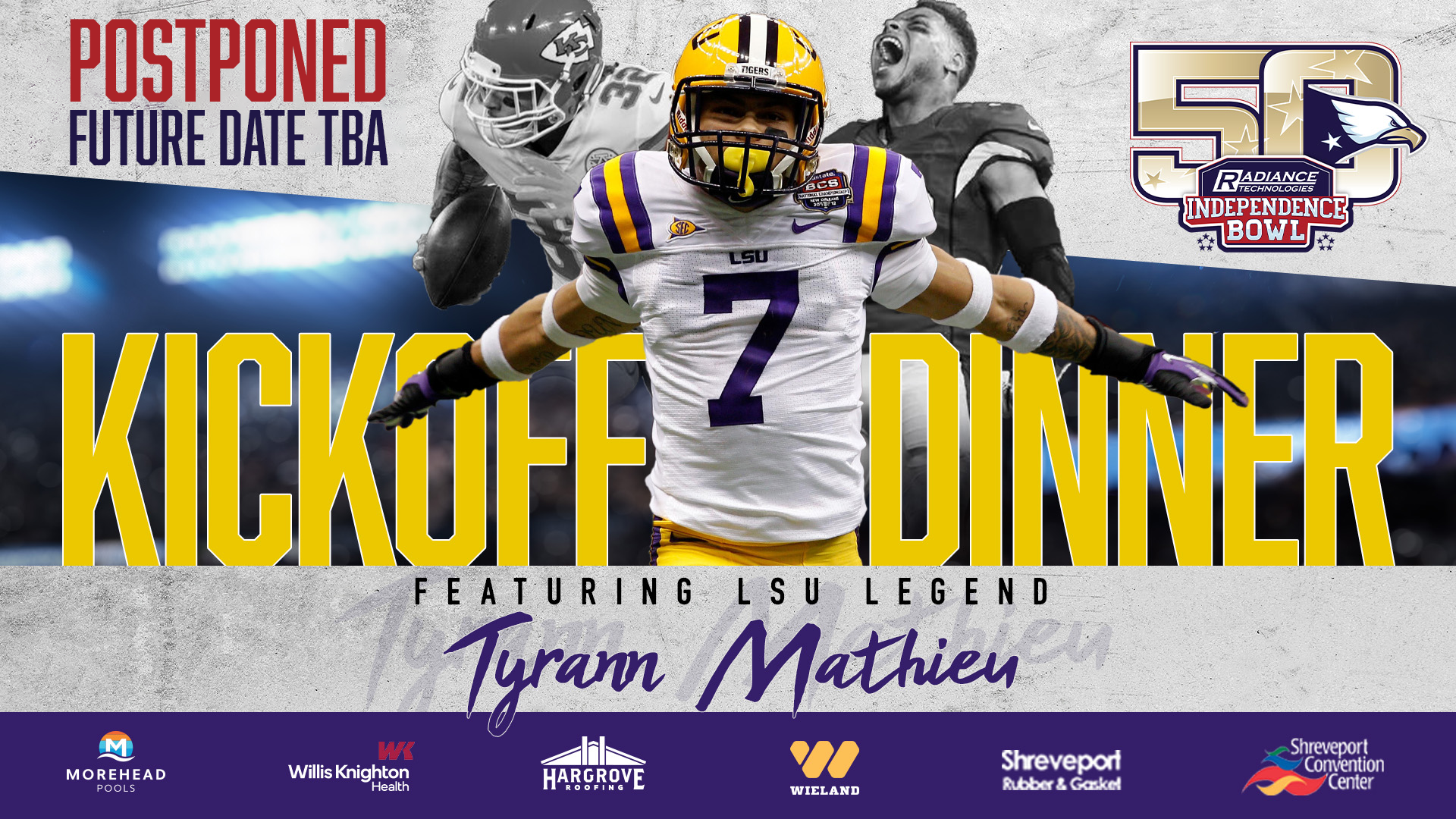 2026 Kickoff Dinner featuring Tyrann Mathieu