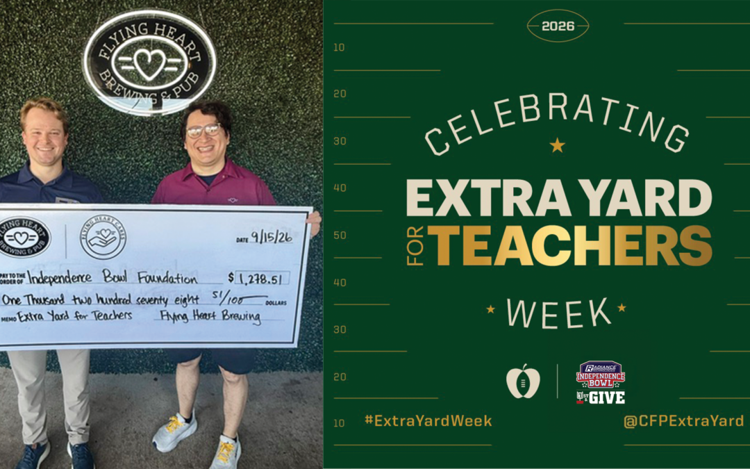Independence Bowl to Donate $26,000 to Local Teachers in 2026 Through Extra Yard for Teachers Partnership