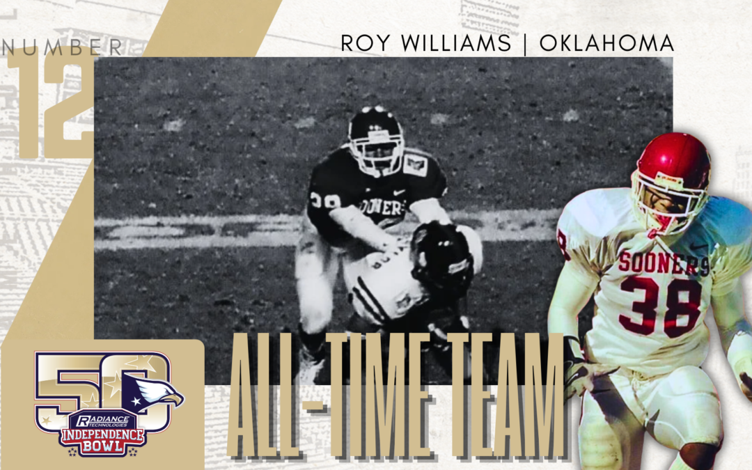 College Football Hall of Famer and Former Dallas Cowboy Roy Williams Named No. 12 Player on All-Time Team